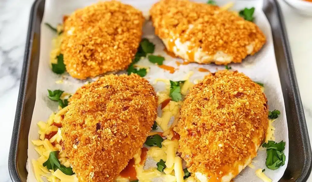 Flavorful & Juicy: Crispy Baked Buffalo Ranch Chicken